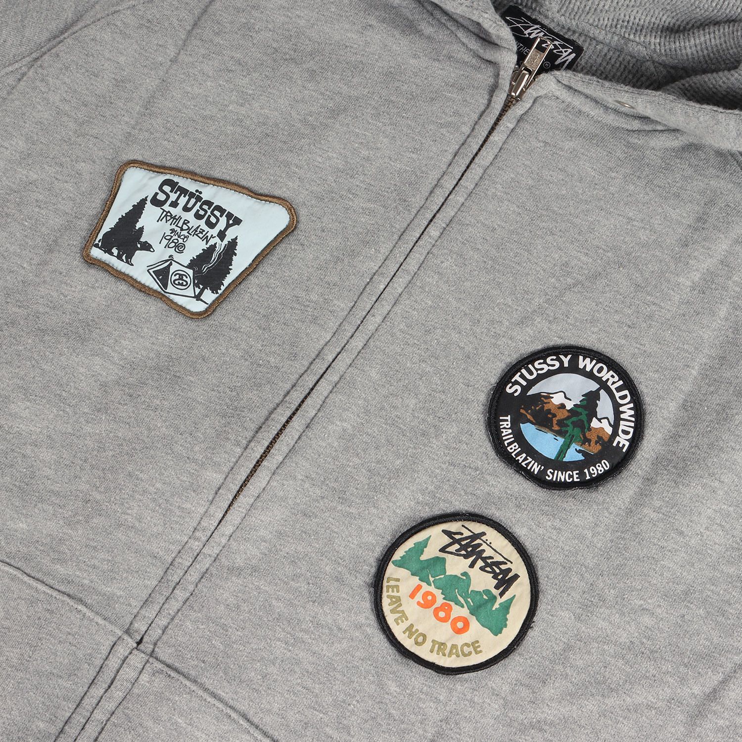 00s old stussy ステューシー　サーマル　ワッフル　パーカー　グレー 2026年最新】Yahoo!オークション -stussy サーマルの中古品・新品・未