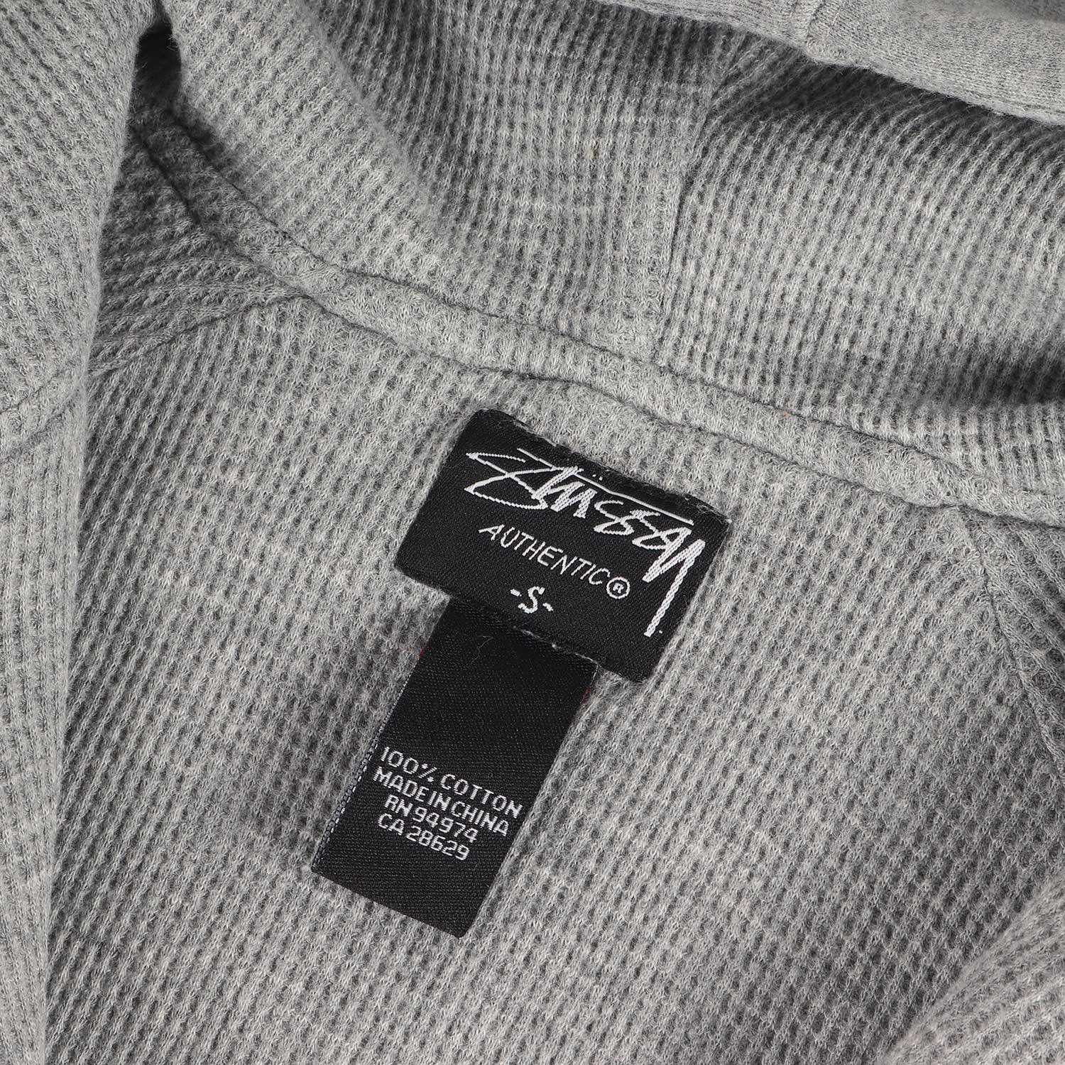 美品】STUSSY ステューシー パーカー グレー サイズ:S | 00s ワッペン 