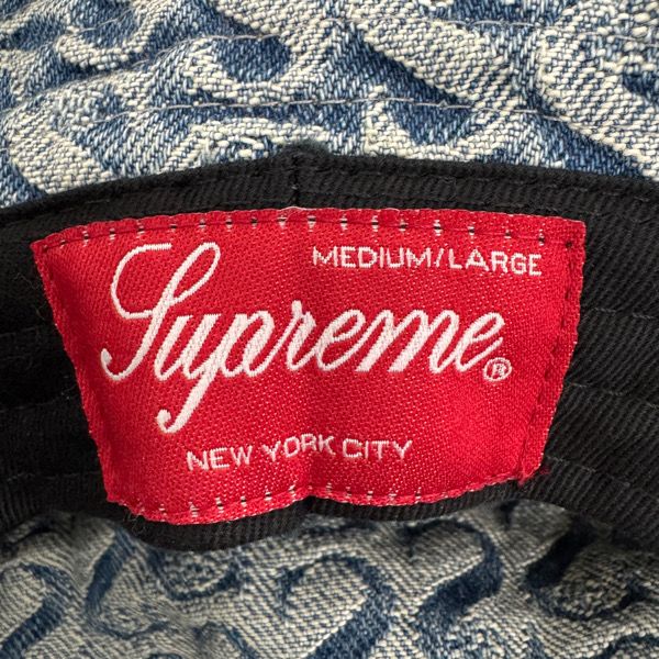 Supreme シュプリーム 21AW デニム クラッシャー ハット M/L Supreme/シュプリーム【21AW】Monogram Denim Crusher Hat/モノグラム