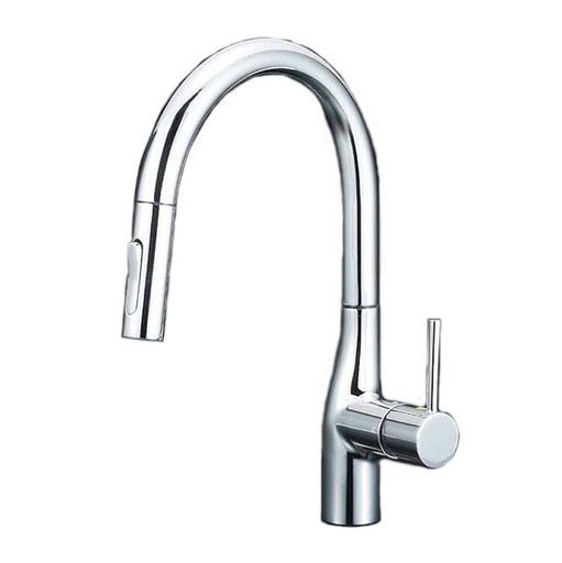 KVKグースネックシングルレバー混合水栓 eレバー 寒冷地用