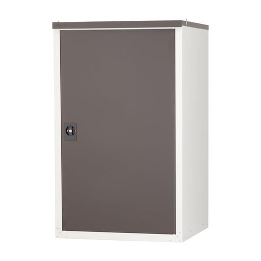 グリーンライフ物置収納庫屋外大型 日本製 タイヤ4本まで収納 棚板 鍵付き扉式 幅80 x奥行75 x重さ132 cm ブラウン錆に強い調整 な可動棚TBT-132 MBR