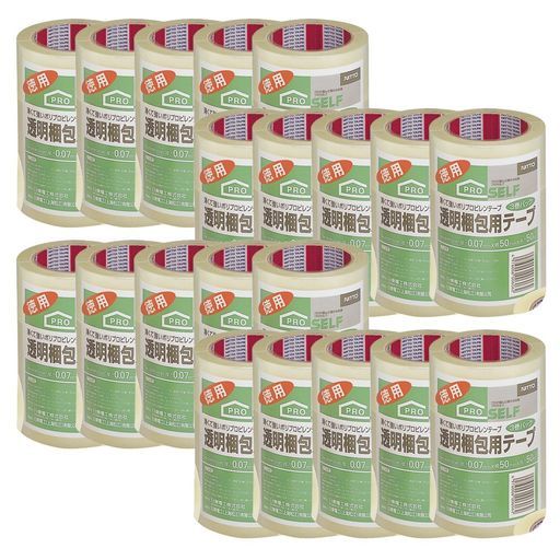 ニトムズ透明梱包用テープNo.330350 mmx 50 m 3巻入りJ