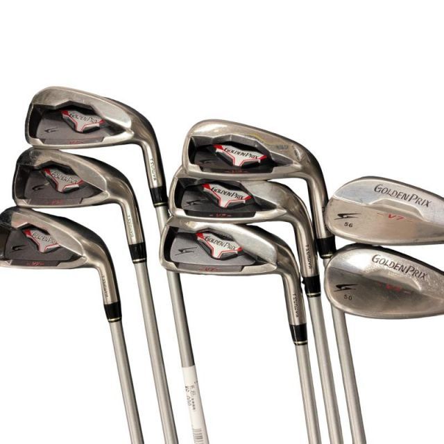 中古】 つるや GOLDEN PRIX V7 8S アイアンセット IR GOLDEN PRIX V7