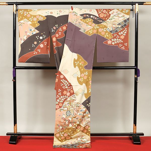 eha2280 逸品 京友禅作家 松井青々 手描き 高級 訪問着 お仕立て付き