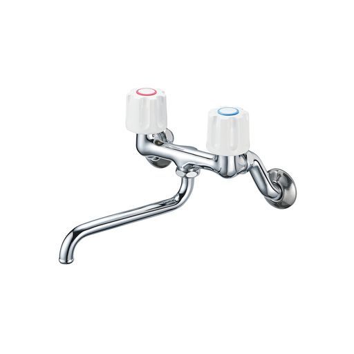 SANEI サンエイ ツーバルブ混合栓キッチン用壁付き一般地 寒冷地共用形K 11-W-13