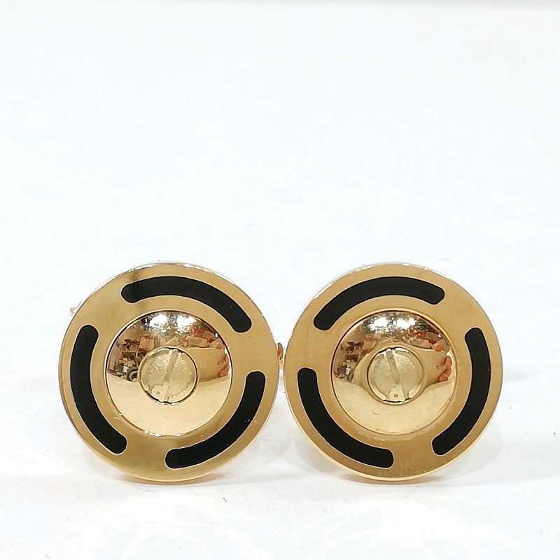 中古】【送料無料】ダンヒル カフス ゴールド×ブラック※メール便で