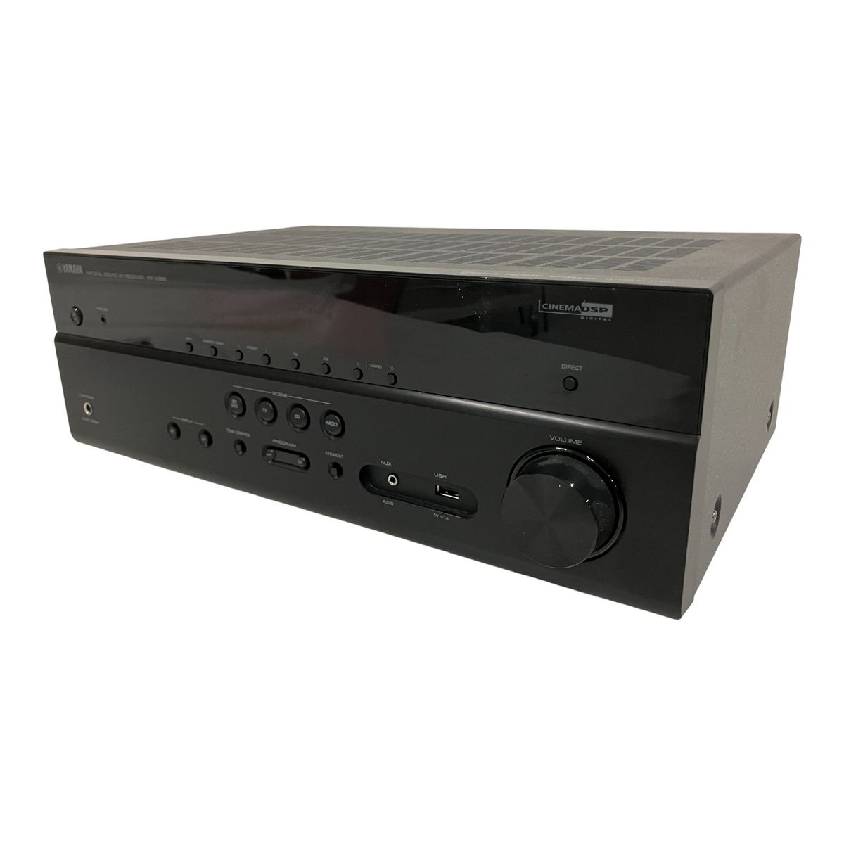 極美品 YAMAHA AVレシーバー RX-V385 ブラック ヤマハ 外箱付き 音の基本性能をさらに高め、HDR/4K映像伝送やBluetoothにも対応した5.1