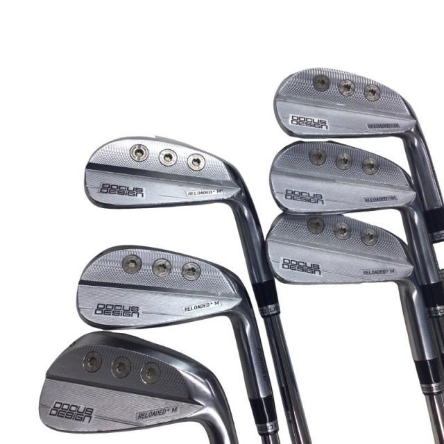 DOCUS DESIGN M シルバー 6 S フルスコアライン アイアンセット IR 特注シャフト フレックスR メンズ 男性用 右利き 右用 Cランク ゴルフクラブ