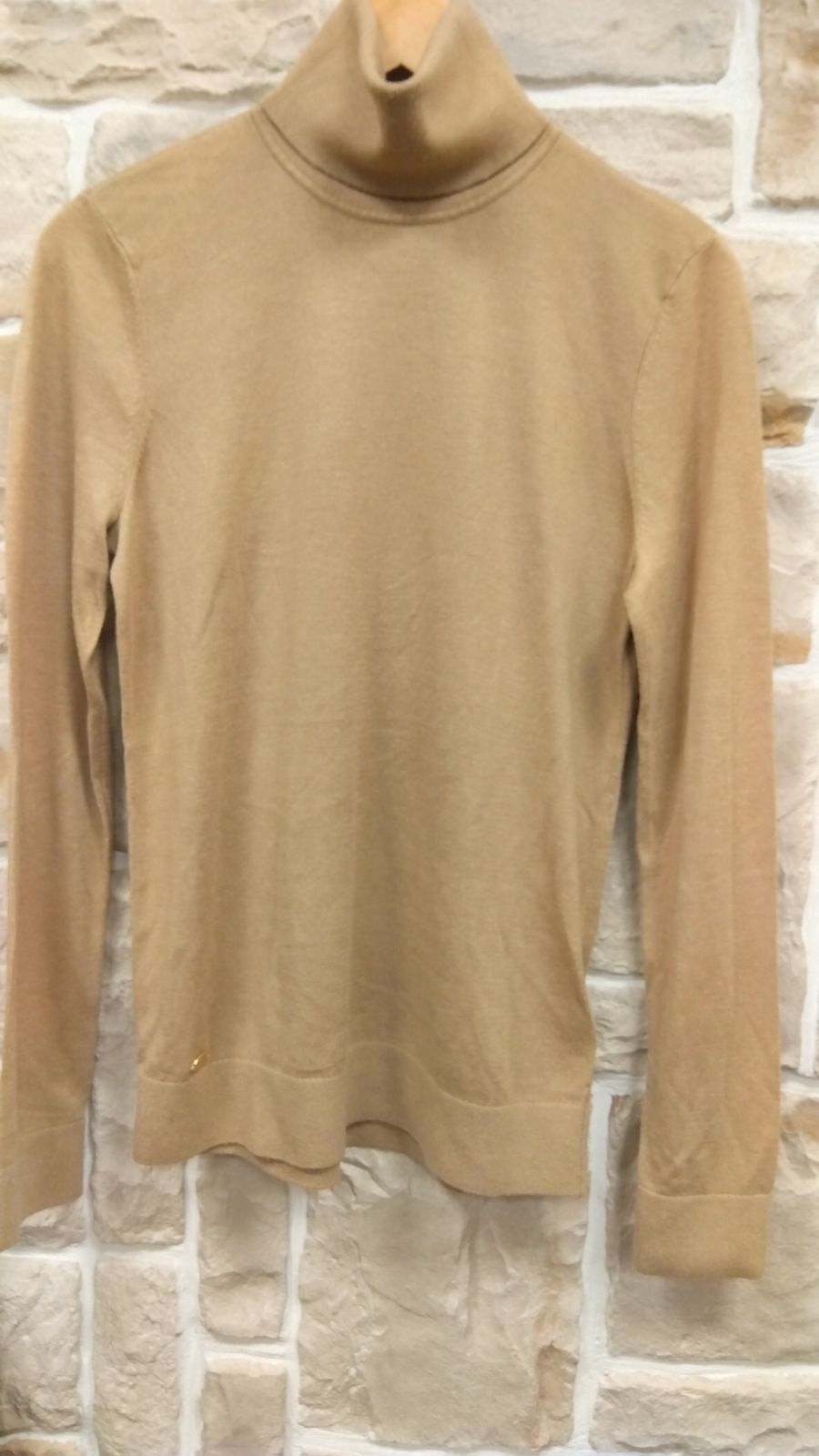 M 1 ラルフローレン ♥ タートルネックニット シンプルトップス Mサイズ キャメル 洗濯OK 定価19000円