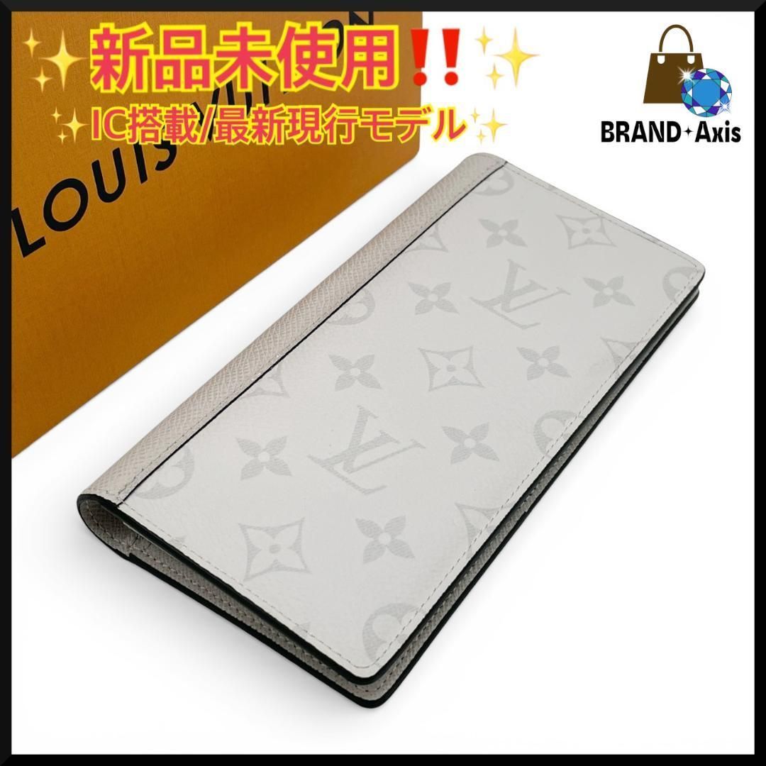 ♥ ルイヴィトン Louis Vuittton タイガラマ ポルトフォイユ ブラザ 二つ折り長財布 アンタークティカ ホワイト系 メンズ M 30889
