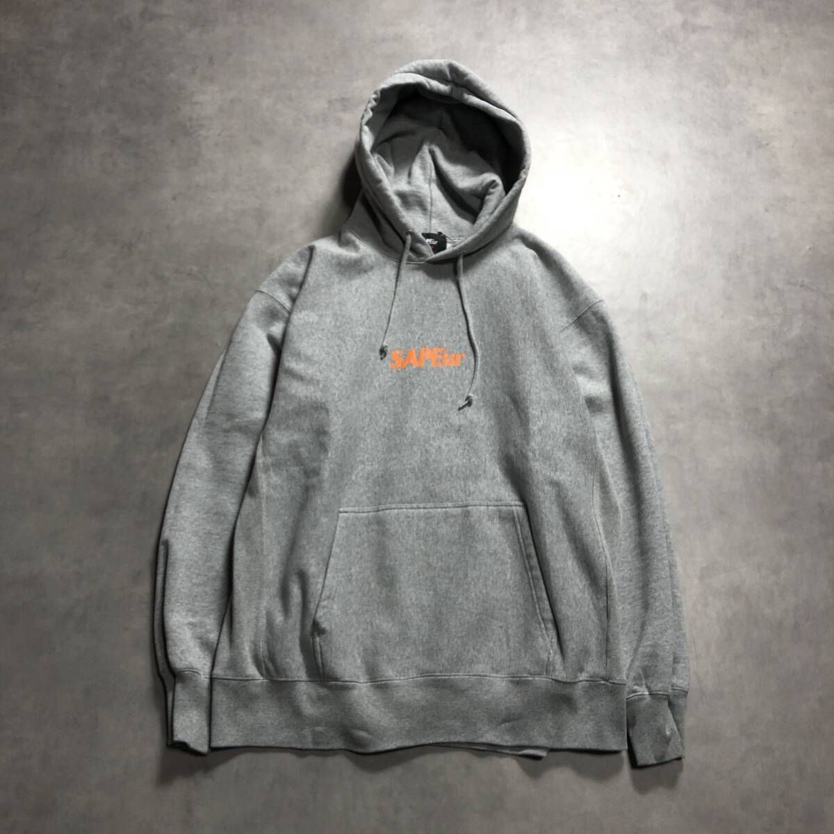 GQ 4532 SAPEur MASATOSHI HAMADA HOODIE L グレー 浜田雅功 サプール スウェットプルオーバーパーカー 着回し力 パーカー 