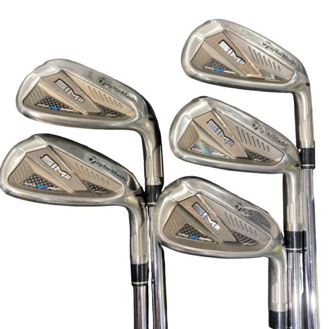 中古】 テーラーメイド SIM2 MAX 5S アイアンセット IR KBS MAX MT85