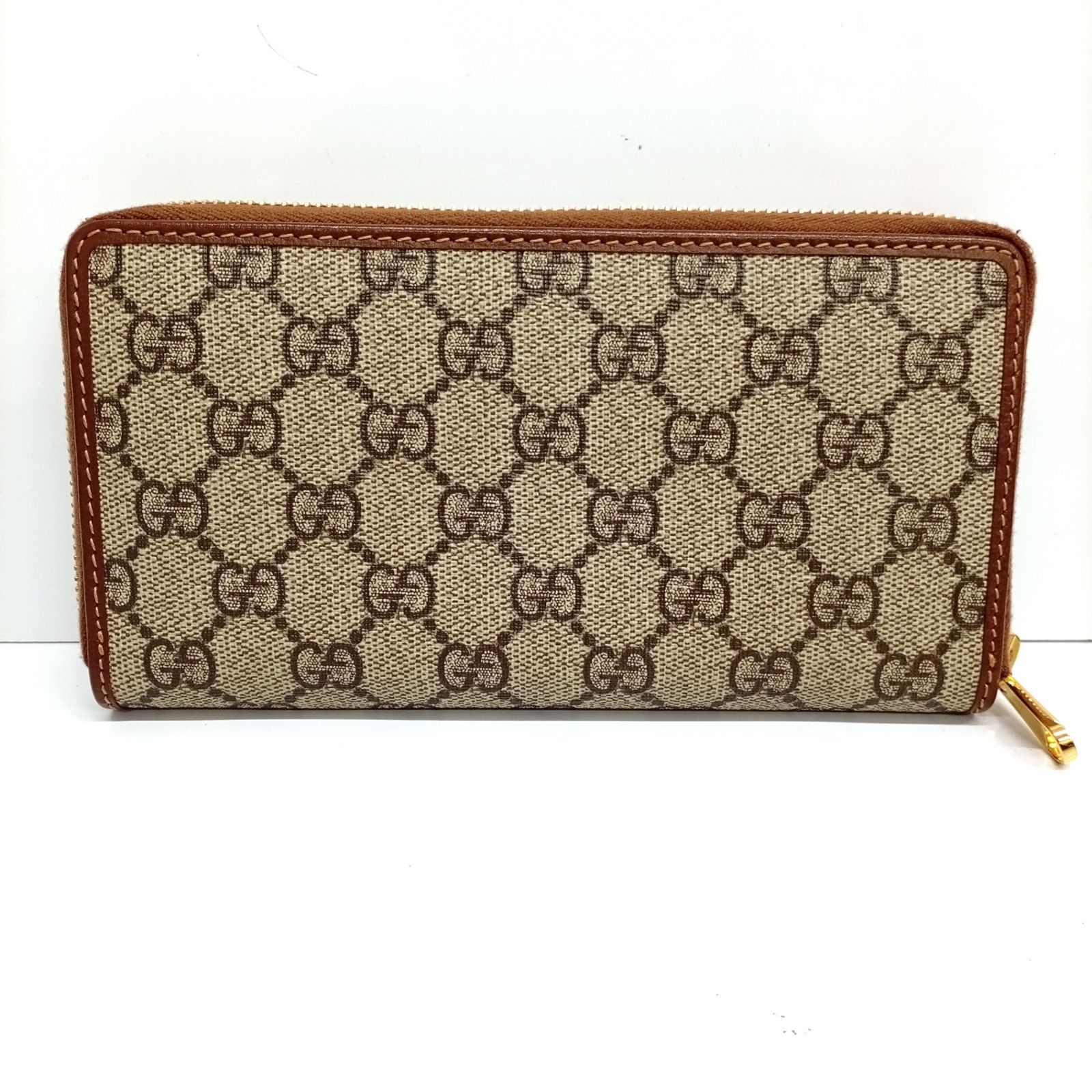 GUCCI グッチ ホースビットラウンド長財布 ブラウン GGスプリーム 621889 長財布 JA-26211