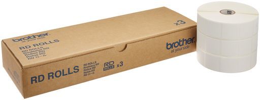 brotherプレカット紙ラベルTD-2130 N|2130 NSA用3ロール入りRD-U 09 J 1