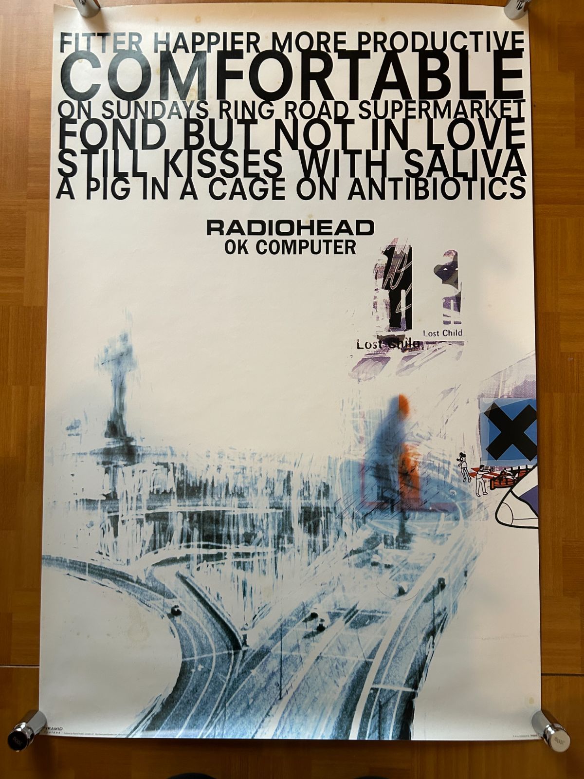 radiohead レディオヘッド ポスター大判w.a.s.t.e.正規 RADIOHEAD レディオヘッド (結成 35周年 ) - OK COMPUTER / ポスター