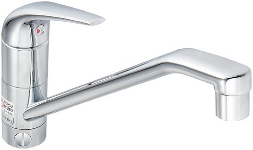 SANEI サンエイ キッチン用シングルワンホール分岐混合栓分岐口付上面施工