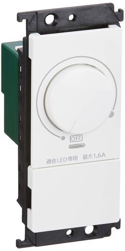 パナソニック Panasonic コスモシリーズワイド21 LED埋込調光スイッチB片切ホワイト