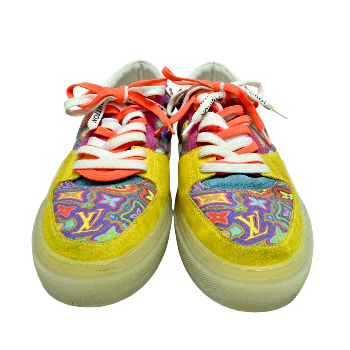 LOUIS VUITTON ルイヴィトン LVオリライン キャンバス|スエード|レザー ローカットスニーカー 9 マルチカラー T 2601-k 038