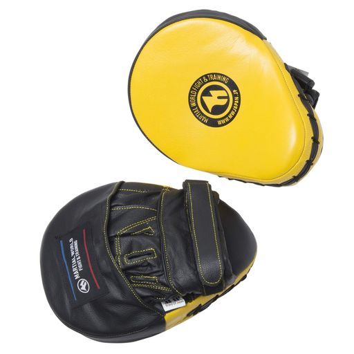 マーシャルワールド(MARTIALWORLD)プロフェッショナルパンチングミットPM130-YLBK黄黒縦23x横17x厚み5cm