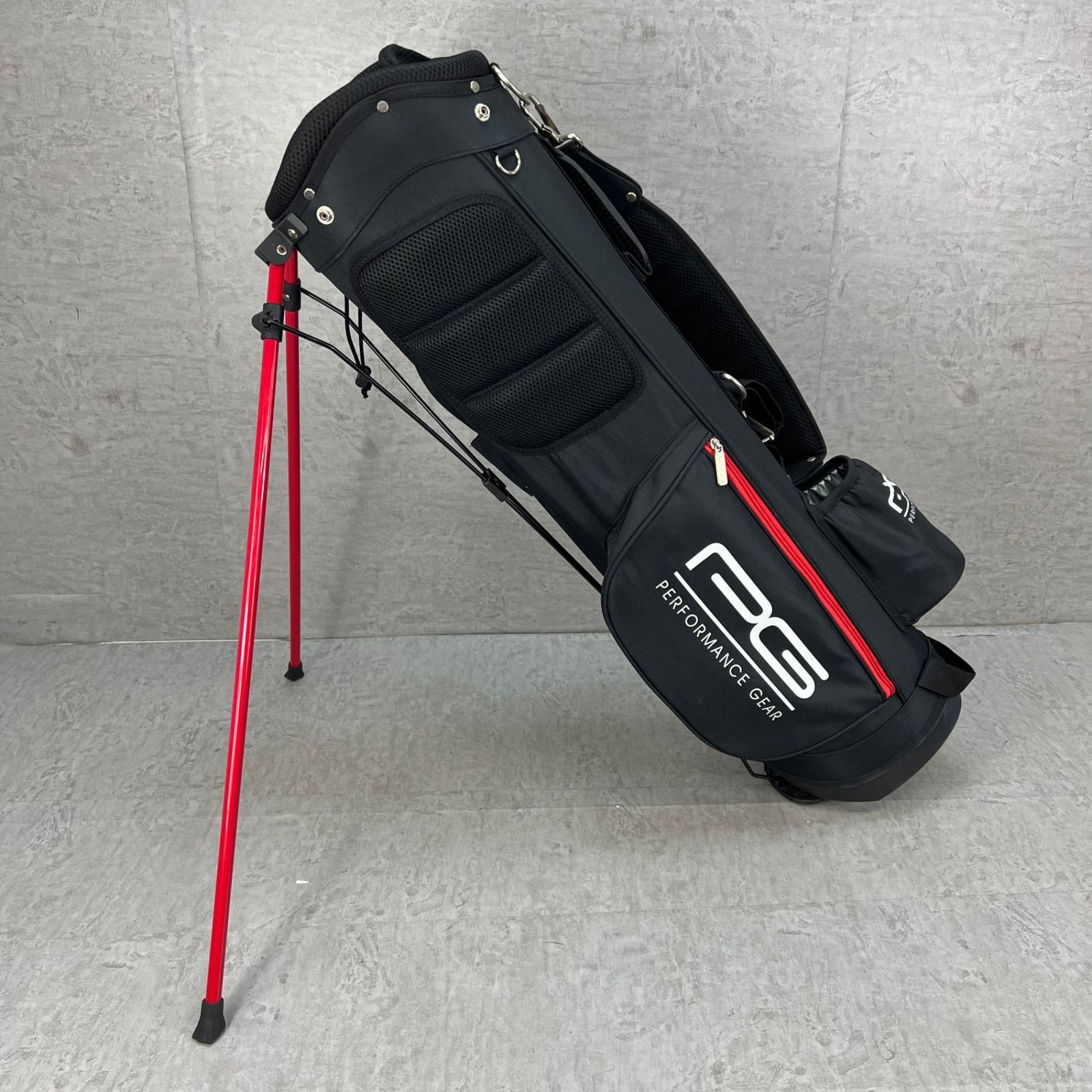 パフォーマンスギア ゴルフ スタンド式キャディバッグ 約8型 ブラック