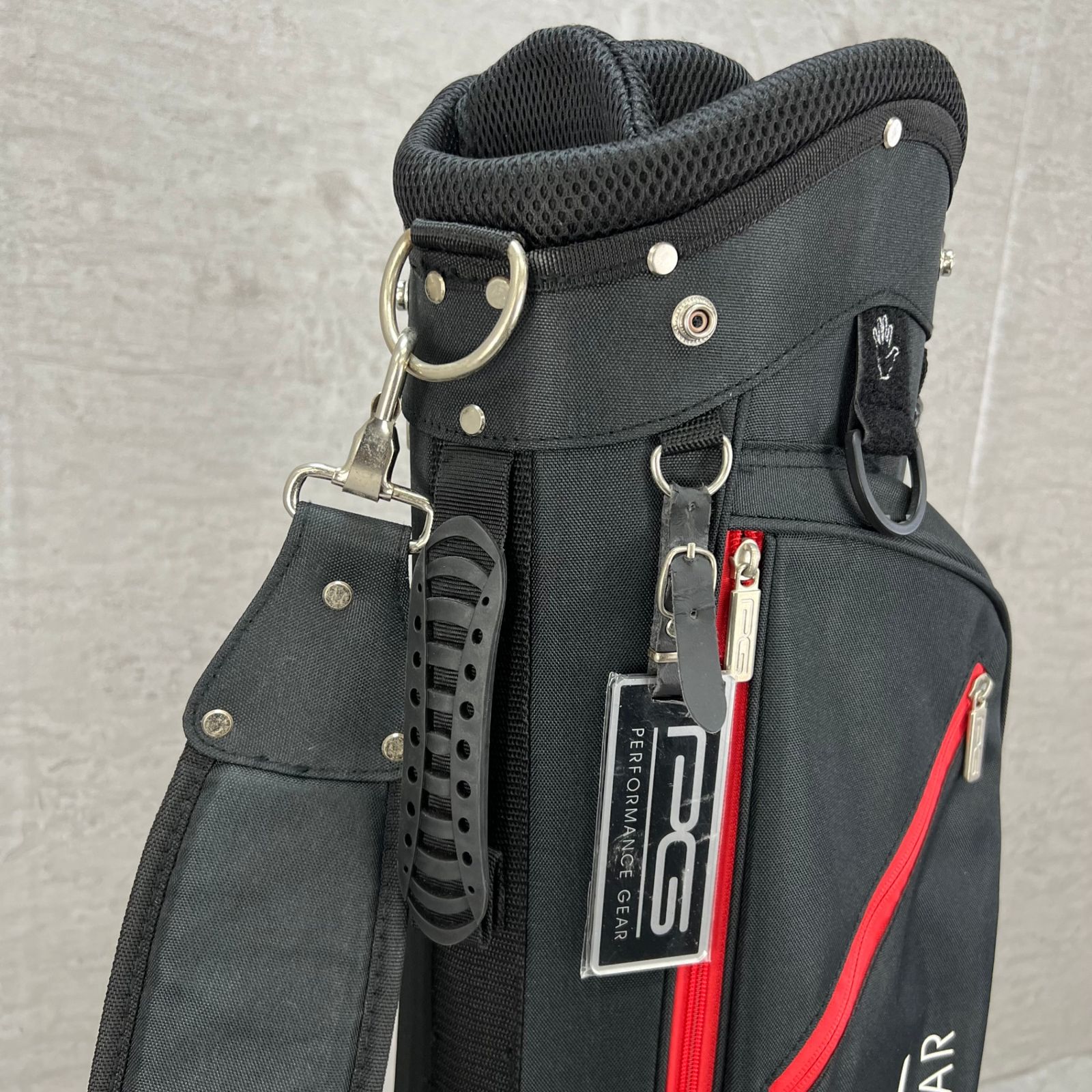 パフォーマンスギア　8インチ　PERFORMANCE GEAR ゴルフバッグ パフォーマンスギア ゴルフ スタンド式キャディバッグ 約8型 ブラック