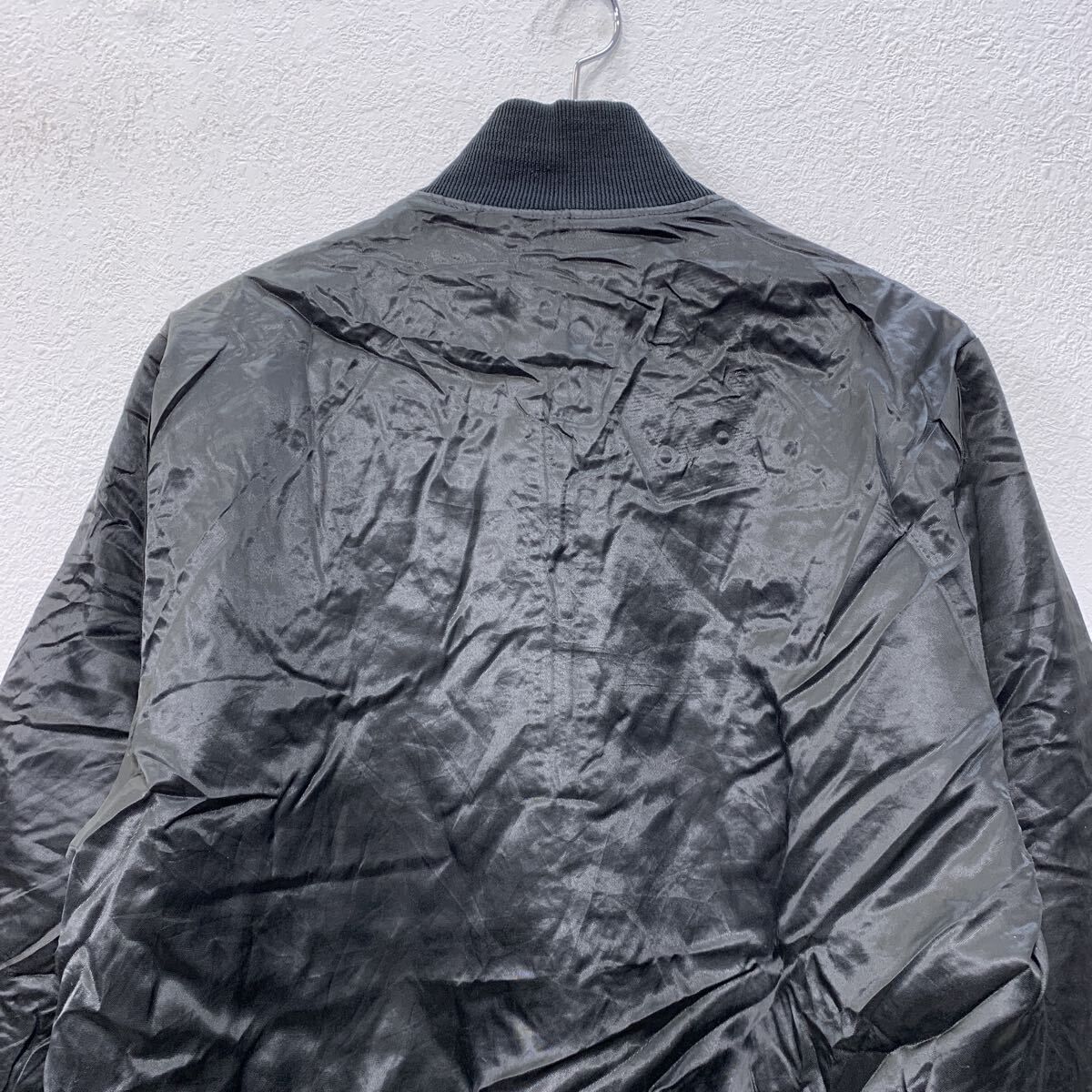 買い超特価 良品 90s USA製 HOLLOWAY 袖レザー スタジャン L 黒×黒 USA