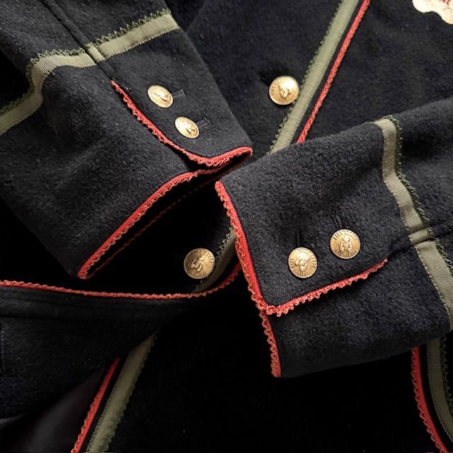 PINK HOUSE ピンクハウス コート フード付き 金ボタン クマ柄 くま