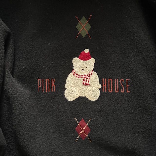 PINK HOUSE ピンクハウス コート フード付き 金ボタン クマ柄 くま 