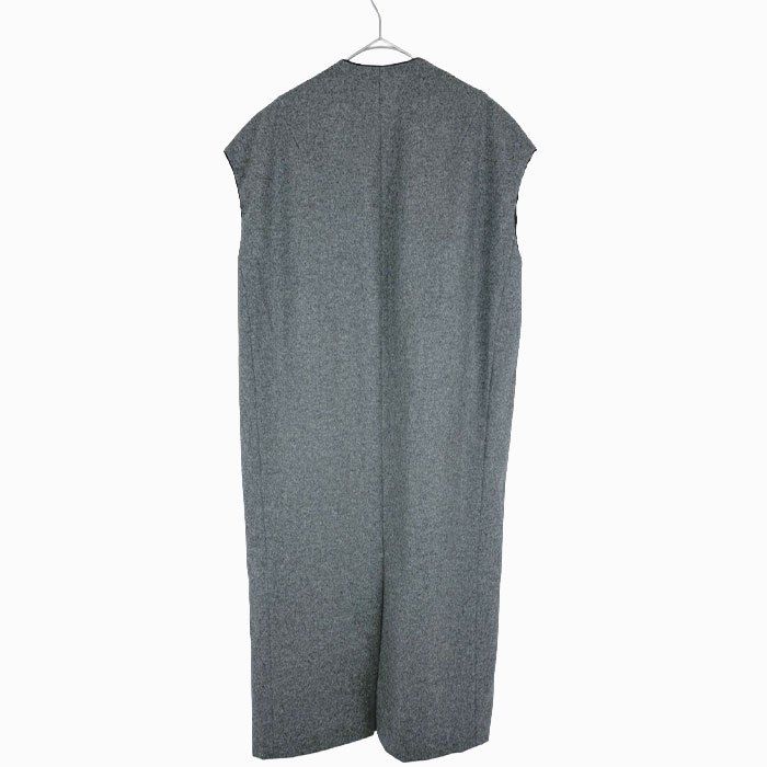 BLAMINK ブラミンク ノースリーブ ワンピース グレー 36 レディース V