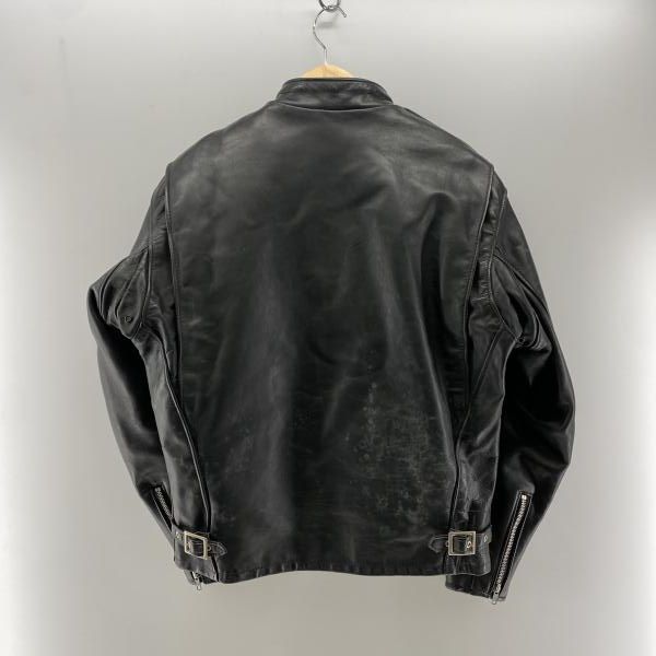 中古】SCHOTT 641 シングルライダース ボアライナー付 ブラック 40
