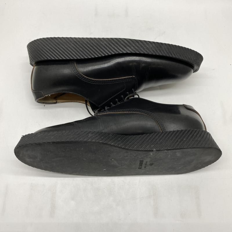 中古】JIL SANDER プラットフォーム プレーントゥ レザーシューズ