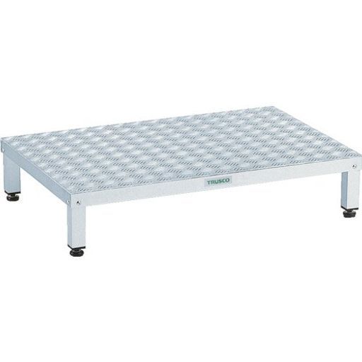 TRUSCO トラスコ 高床式アルミ製ステップ900 x 600 xH 190~220 TFSH-0960 AL