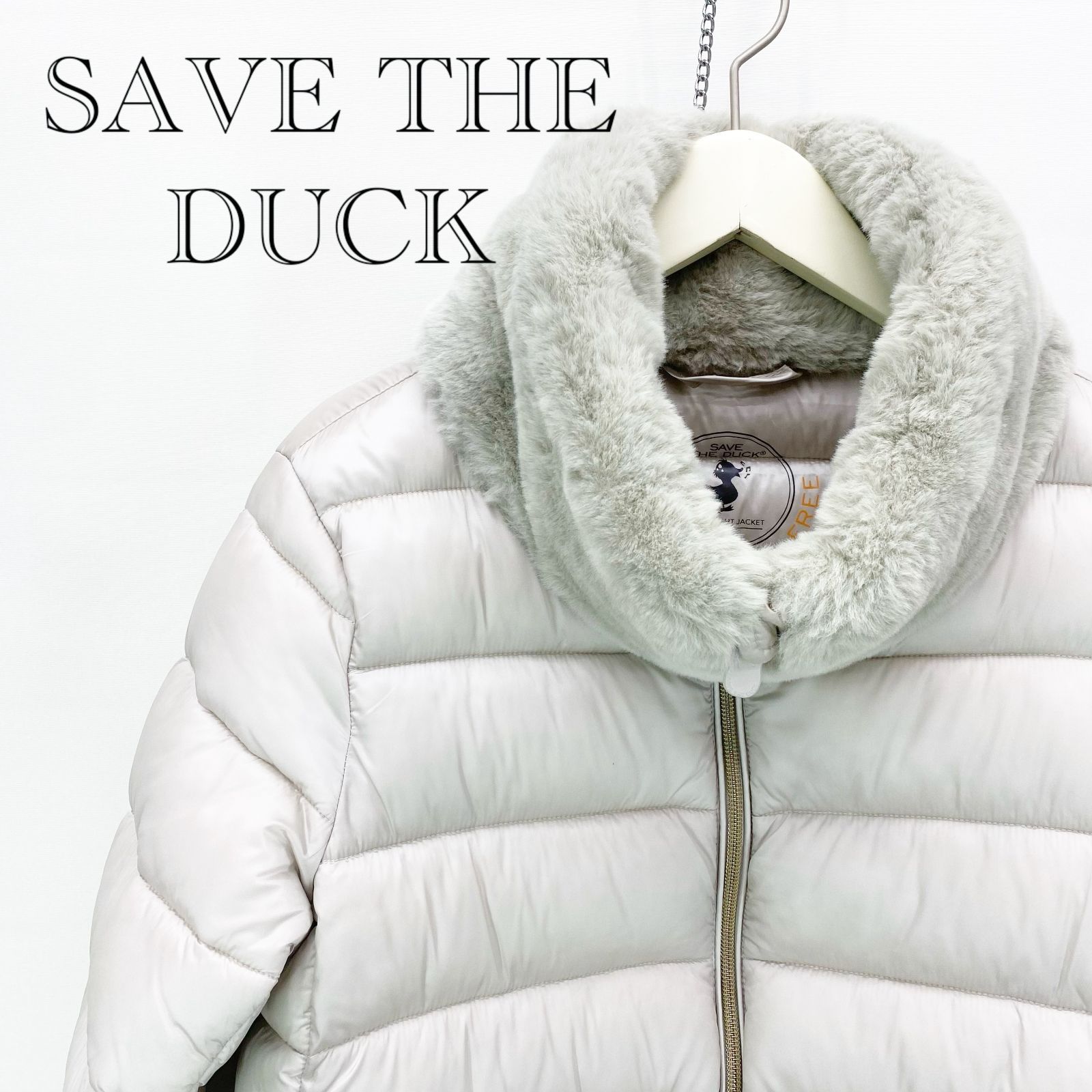 SAVE THE DUCK セイブザダック ULTRA LIGHT JACKET ウルトラライトジャケット 中綿ジャケット D 30281 W サイズM ホワイト系 レディース