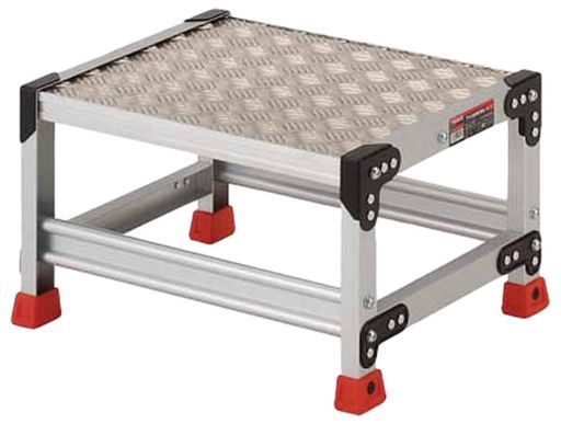 TRUSCO トラスコ 作業用踏台アルミ製 縞板タイプ天板寸法500 x 400 -153