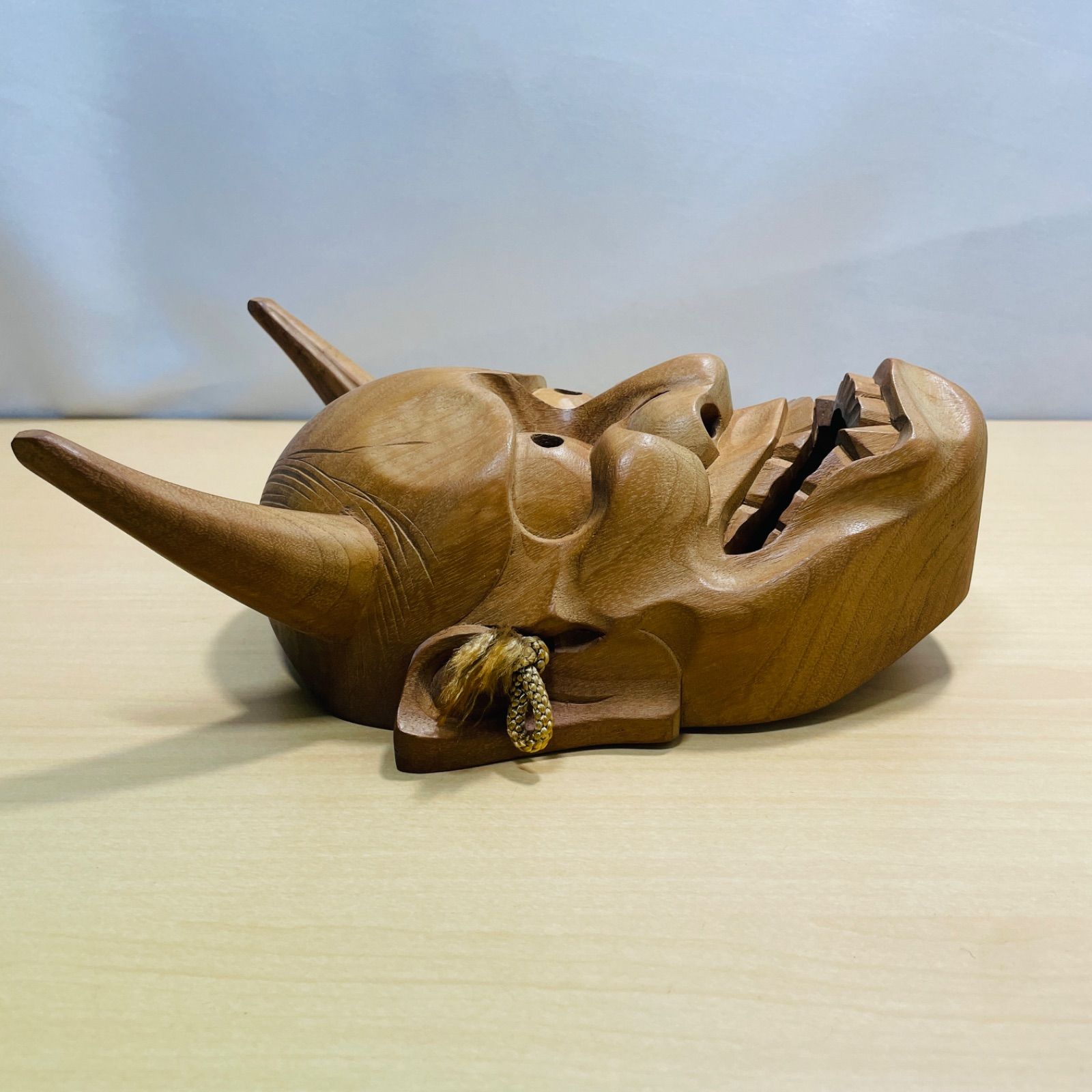 木彫り 木製 般若 能面 お面 飾り面 壁飾り 縁起物 魔除け 厄除け 木彫り 木製 般若 能面 お面 飾り面 壁飾り 縁起物 魔除け 厄除け