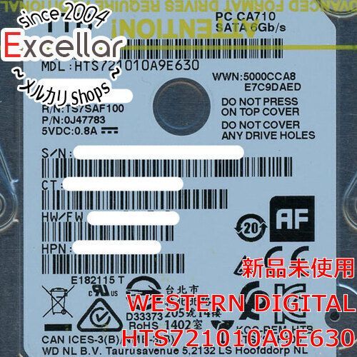 bn 9 Western Digital製HDD 1 TB 9.5 mm