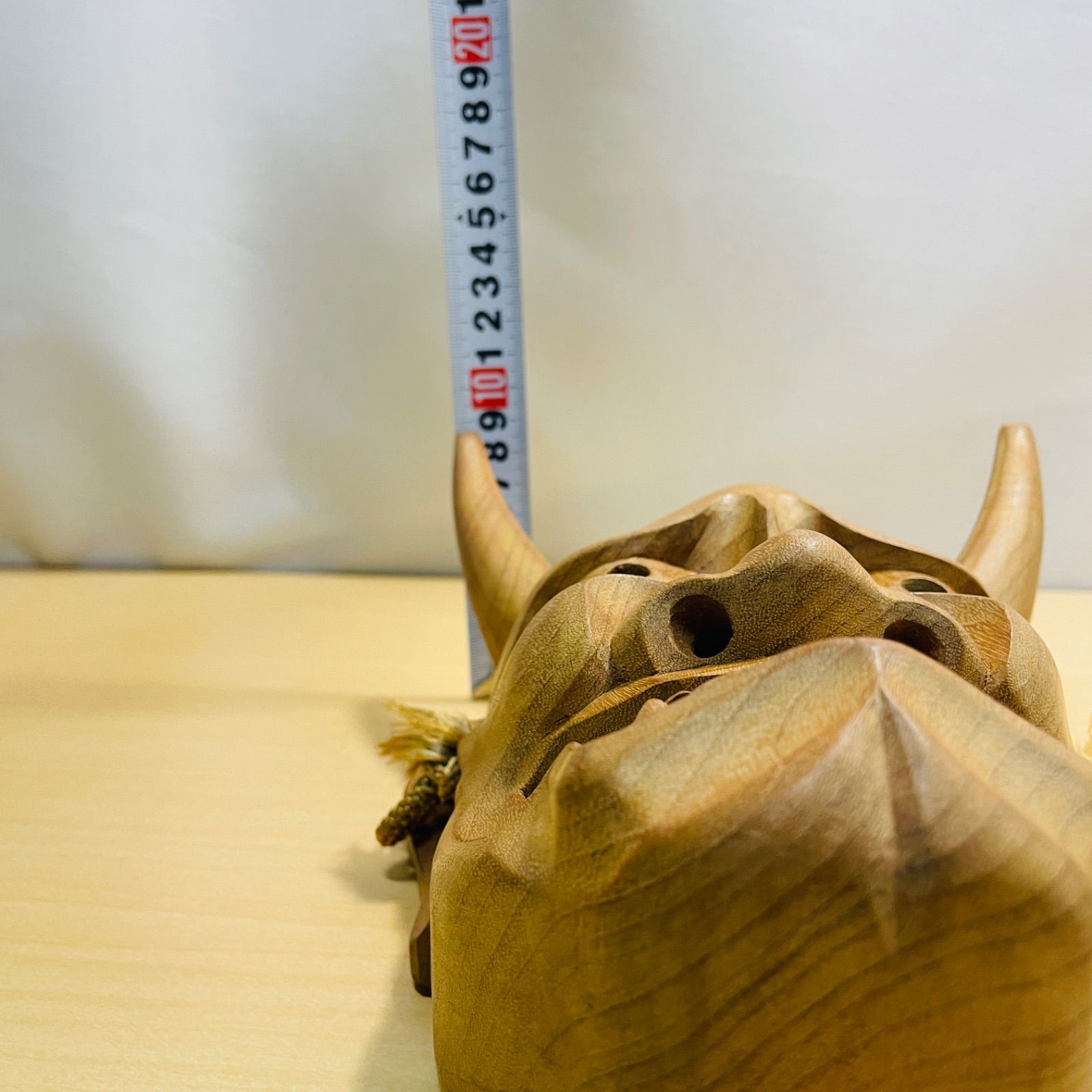 木彫り 木製 般若 能面 お面 飾り面 壁飾り 縁起物 魔除け 厄除け