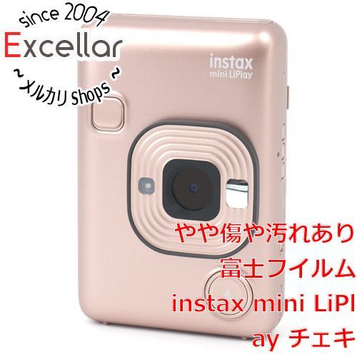 bn 8 FUJIFILM ハイブリッドインスタントカメラ instax mini LiPlay チェキ ブラッシュゴールド 本体のみ