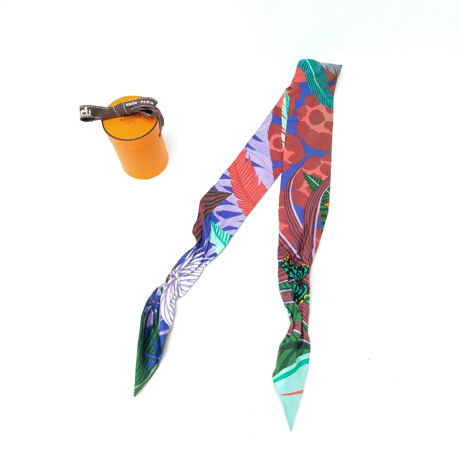 HERMES エルメス ツイリー JAGUAR QUETZAL ジャガー ケツァール スカーフ