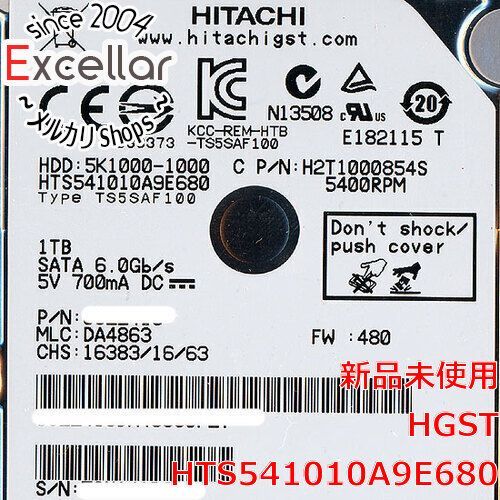 bn 5 HITACHI ノート用HDD 2.5 inch 1 TB