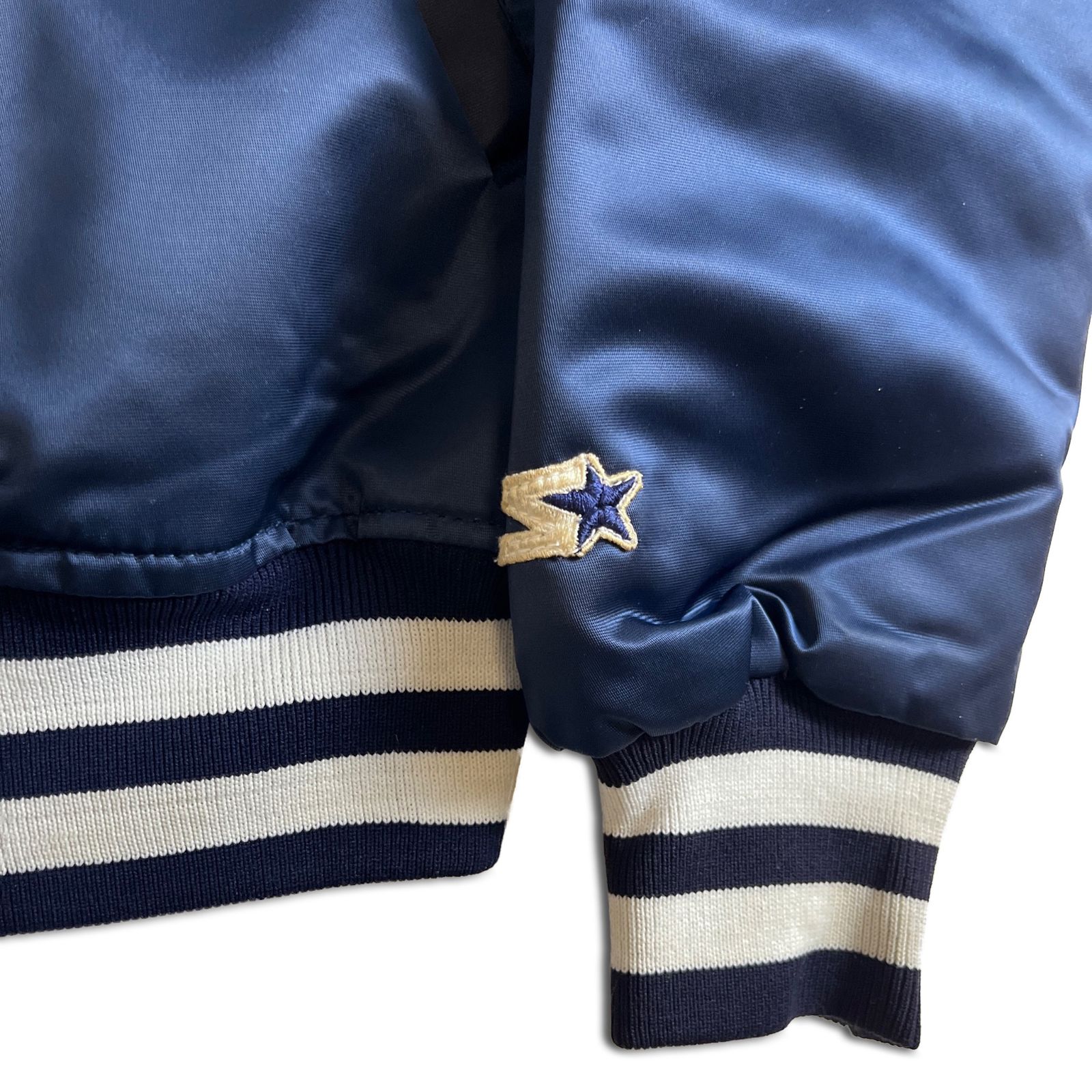 80s】STARTER New York Yankees ナイロン スタジャン L ネイビー 