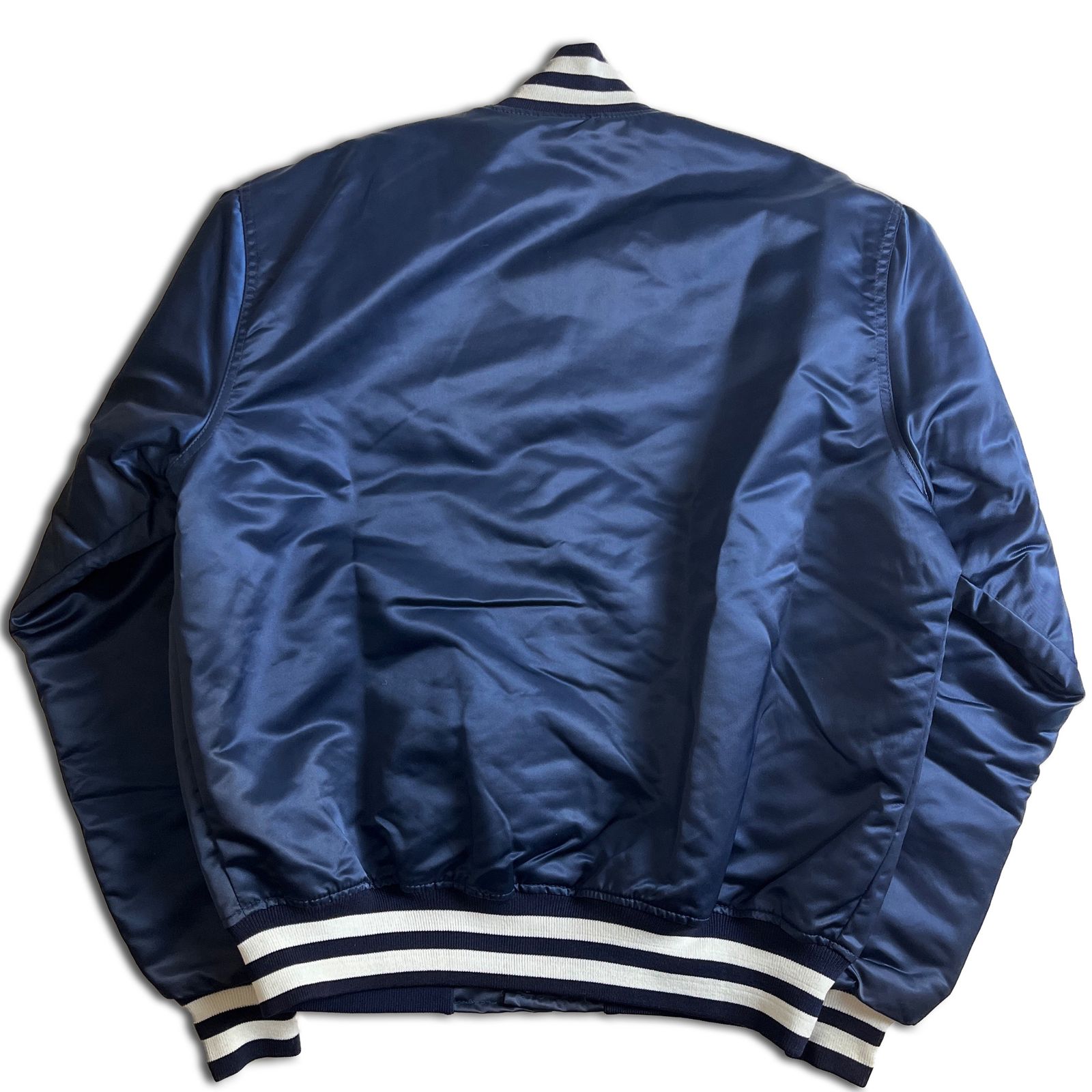 80s】STARTER New York Yankees ナイロン スタジャン L ネイビー