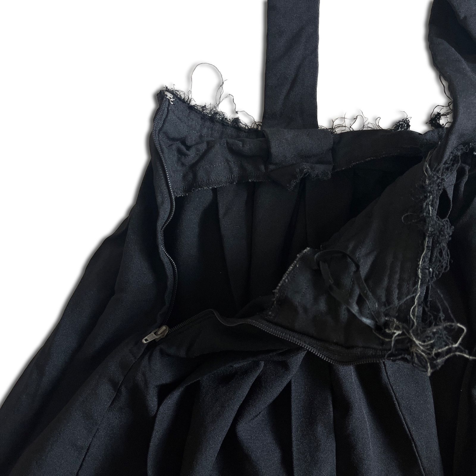 AD2014】COMME des GARCONS 吊りスカート XS ブラック