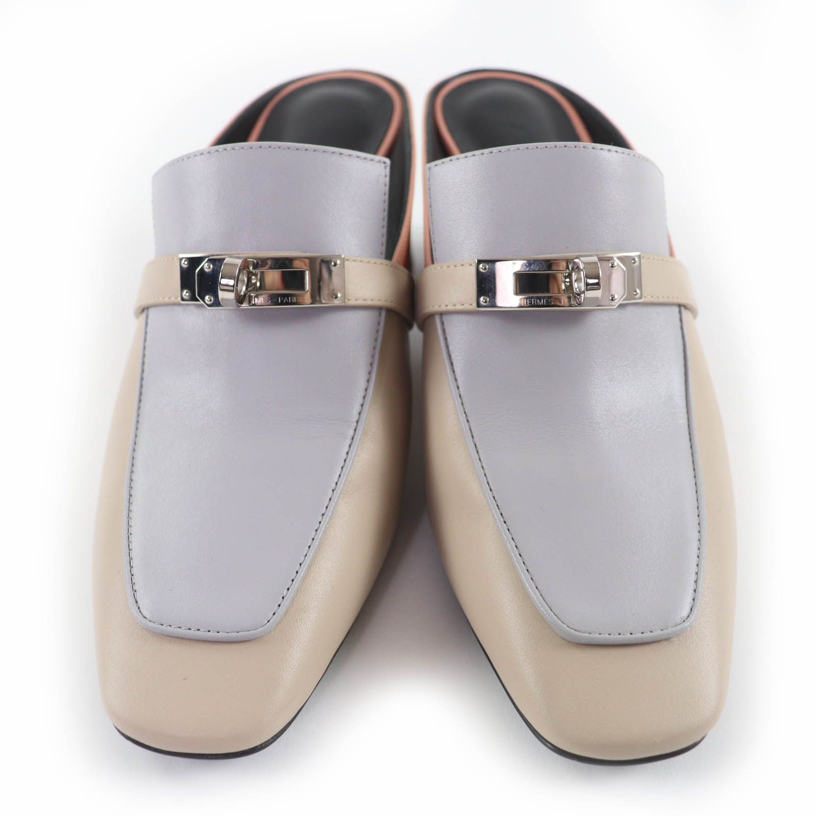 美品☆HERMES エルメス ブロッサム ケリーバックル レザー パンプス