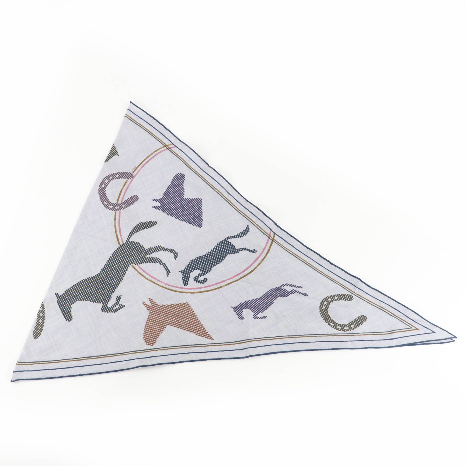 HERMES エルメス ロザンジュGM ソー カシミヤ シルク グリ シネ | フォンセ マリン スカーフ フランス製 レディース 定価144 100円