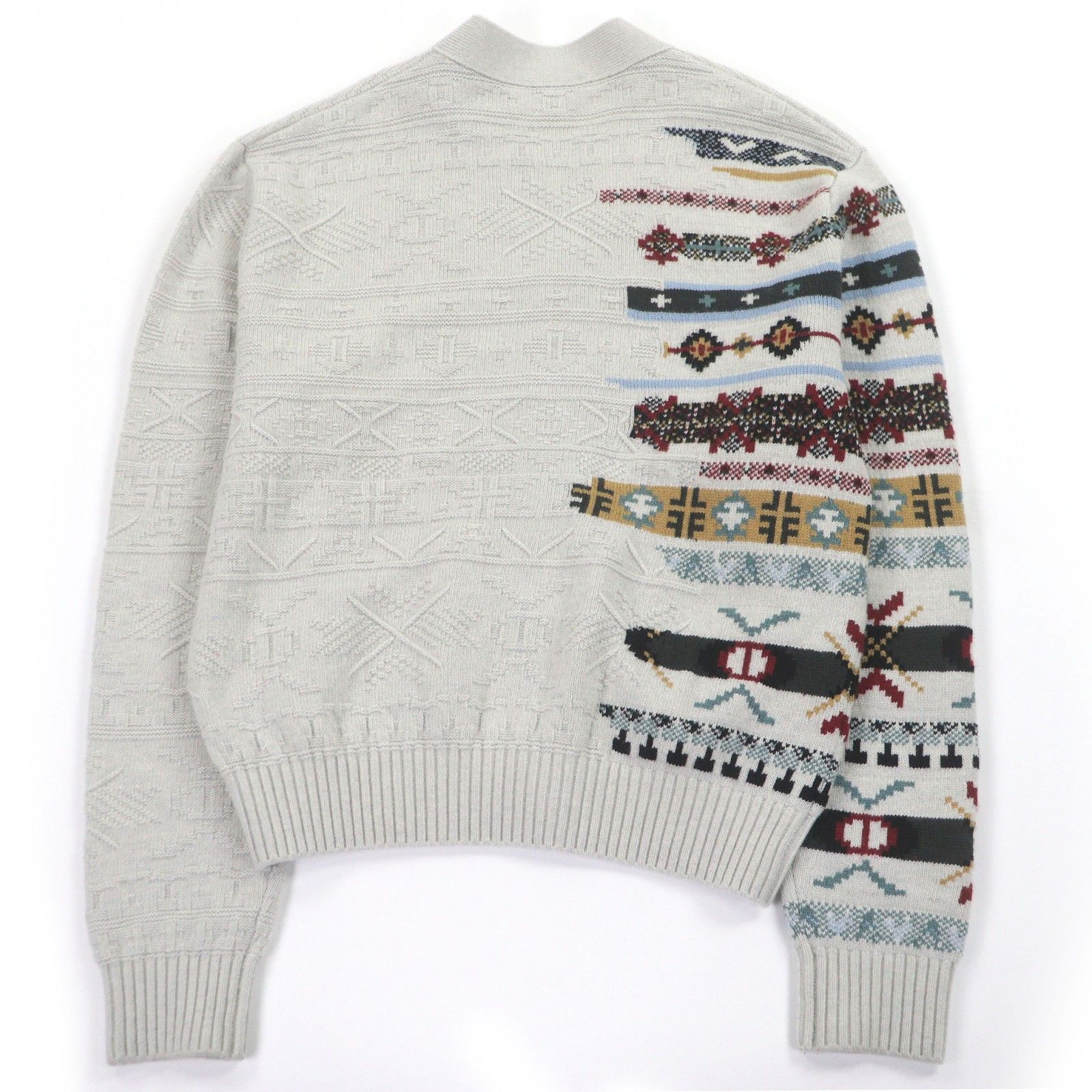 ニットカーディガン グレー