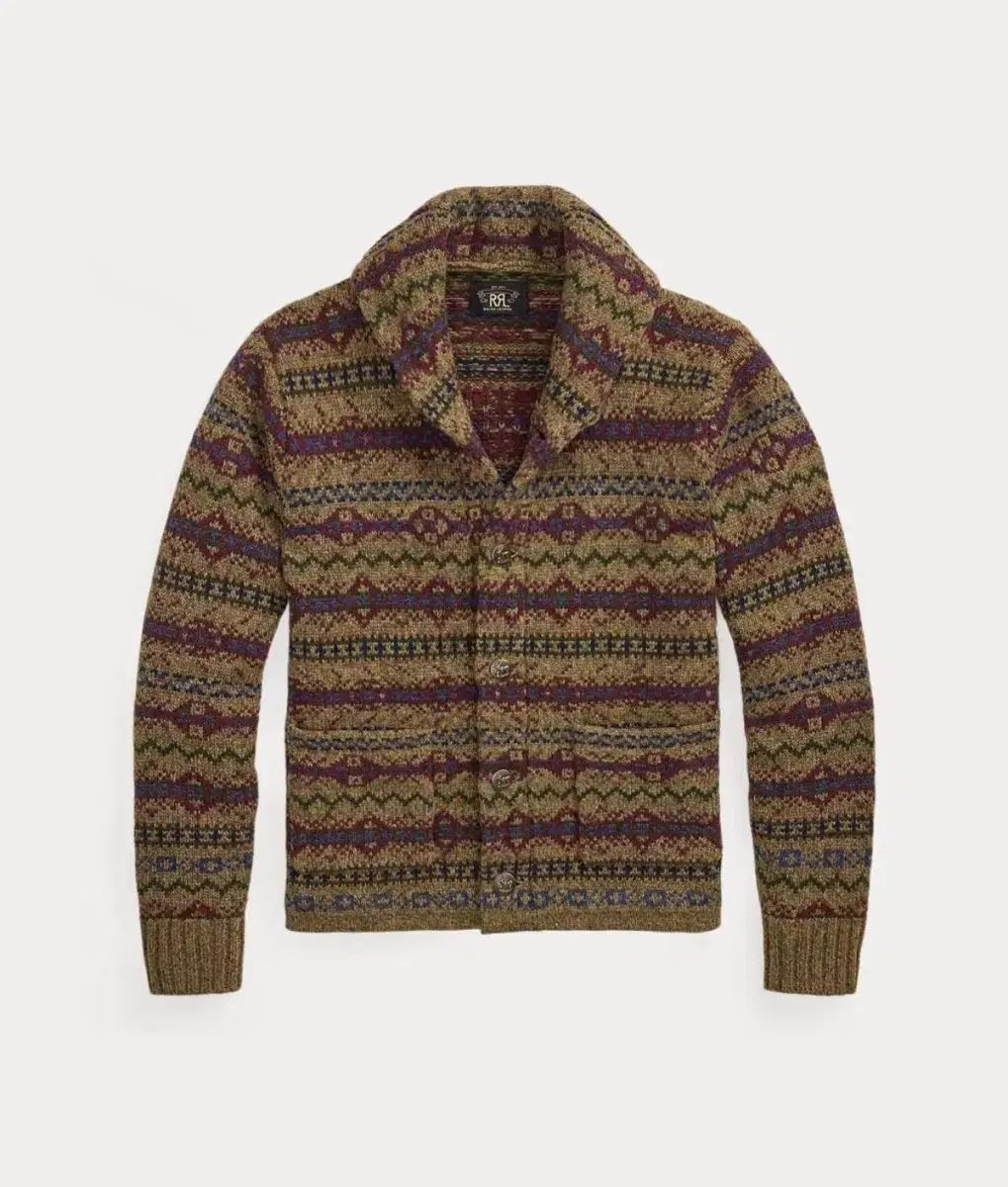 RRL ダブルアールエル フェアアイル ウール カーディガン