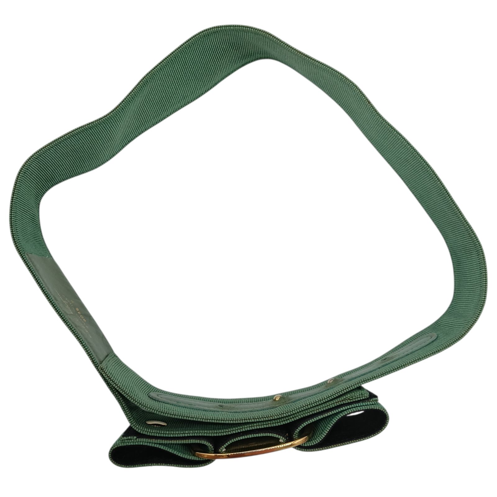 Salvatore Ferragamo サルヴァトーレフェラガモ ベルト ヴァラリボン 8046 グリーン Sサイズ カラー