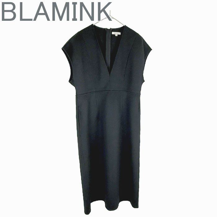 BLAMINK ブラミンク ワンピース ブラック 36 レディース ノースリーブ