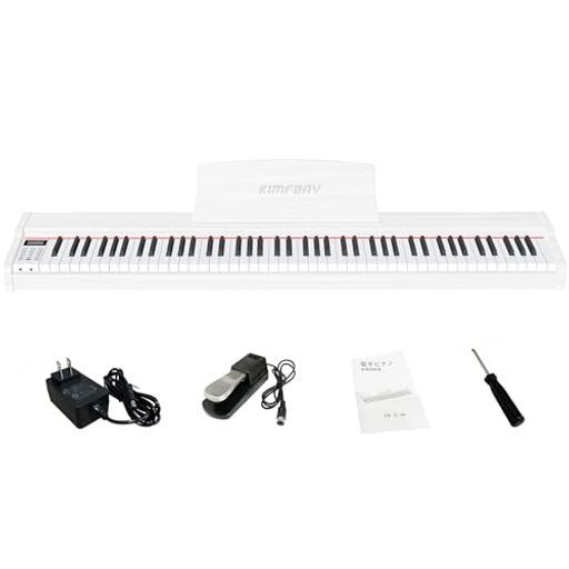 KIMFBAY電子ピアノ88鍵盤卓上木製電子ピアノ88鍵ポータブルピアノPiano